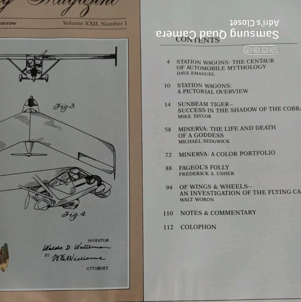 Automobile Quarterly Vol 22 Number 1,3 & 4 Hardcover Car book 1984